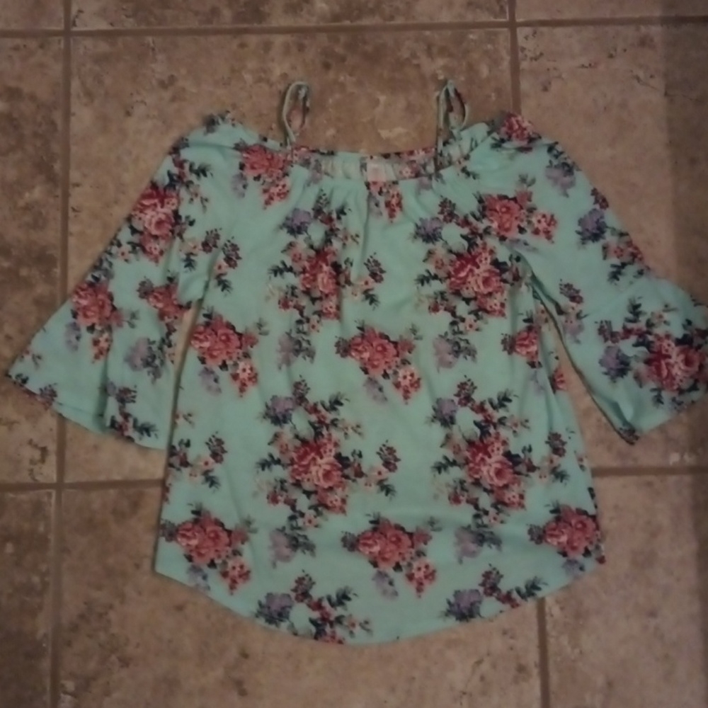 No Boundries(brand) Bubble top shirts.